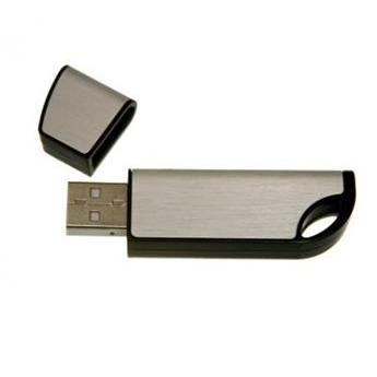 Металлическая USB-флешка с крышечкой на 64Gb для печати вашего логотипа 69x20 мм